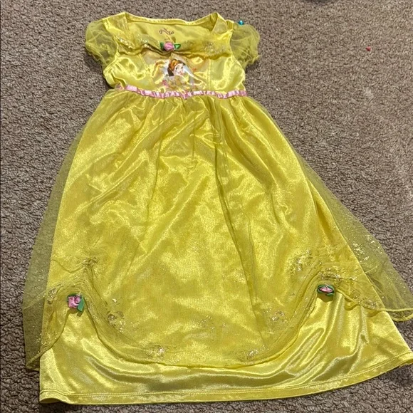 Disney Princess Belle Kids Costume - Yellow - Picture 4 of 7